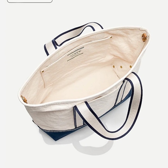 NWT J.Crew Medium Montauk Tote - Picture 3 of 6
